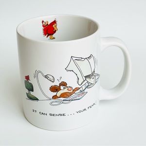 Robert Marble Mug Limited Edition “It Can Sense…Your Fear” Artist Tech Humor Cup